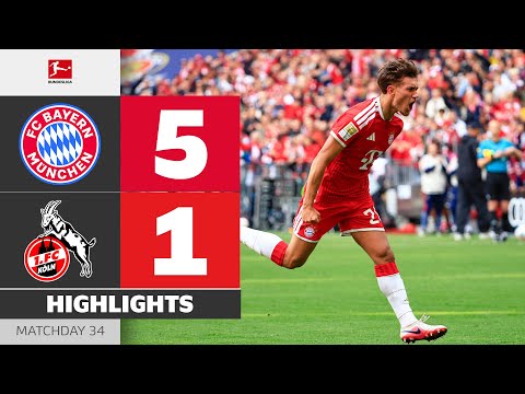 Ending The Season On A High Note! | FC BAYERN - 1. FC KÖLN | Highlights | Matchday 34 Bundesliga