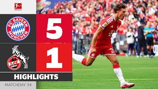 Sezono užbaigimas šventiškai! | FC BAYERN - 1. FC KÖLN | Akcentai | 34-oji Bundesligos savaitė