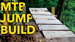 Building a GAP and TABLETOP jump on my Backyard Trail!