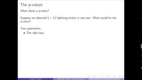 Probability and Statistics 580 Hypothesis Testing for Poisson Distributions