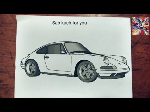 20 How To Draw Classic Car Porsche 911 Singer Step By Step Easily Youtube