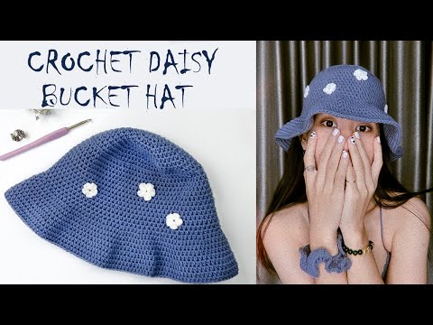 【NIEEH】DAISY BUCKET HAT DaisyStemFlowerBucketHatLilac_
