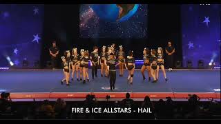 Fire & Ice Allstara Hail Finals at The Cheerleading Worlds 2024