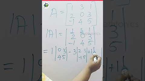 Determinant of a Matrix || Matrices & Determinants || CBSE || Tamilnadu Samacheer kalvi || #Shorts