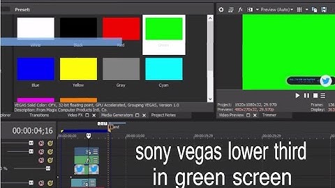 sony vegas lower third in green screen || sony vegas tutorial