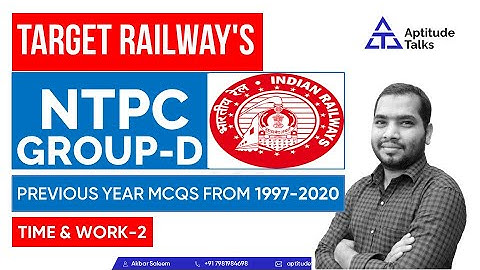 TIME AND WORK -2 PREVIOUS QUESTIONS FROM 1997-20|RRB NPTC |RRB GROUP D|RRB JE|LOCO PILOT| SALEEM SIR