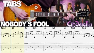 Cinderella - Nobody´s Fool | Guitar cover WITH TABS |