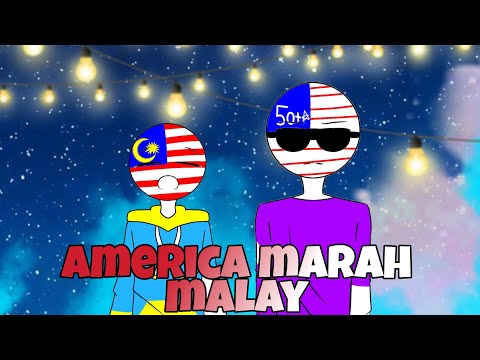 America marah malay | malaysia x america |Countryhumans malaysia