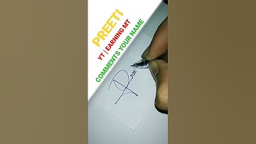 Preeti name signature style | name signature style | english signature | #shorts #shortvideo #viral