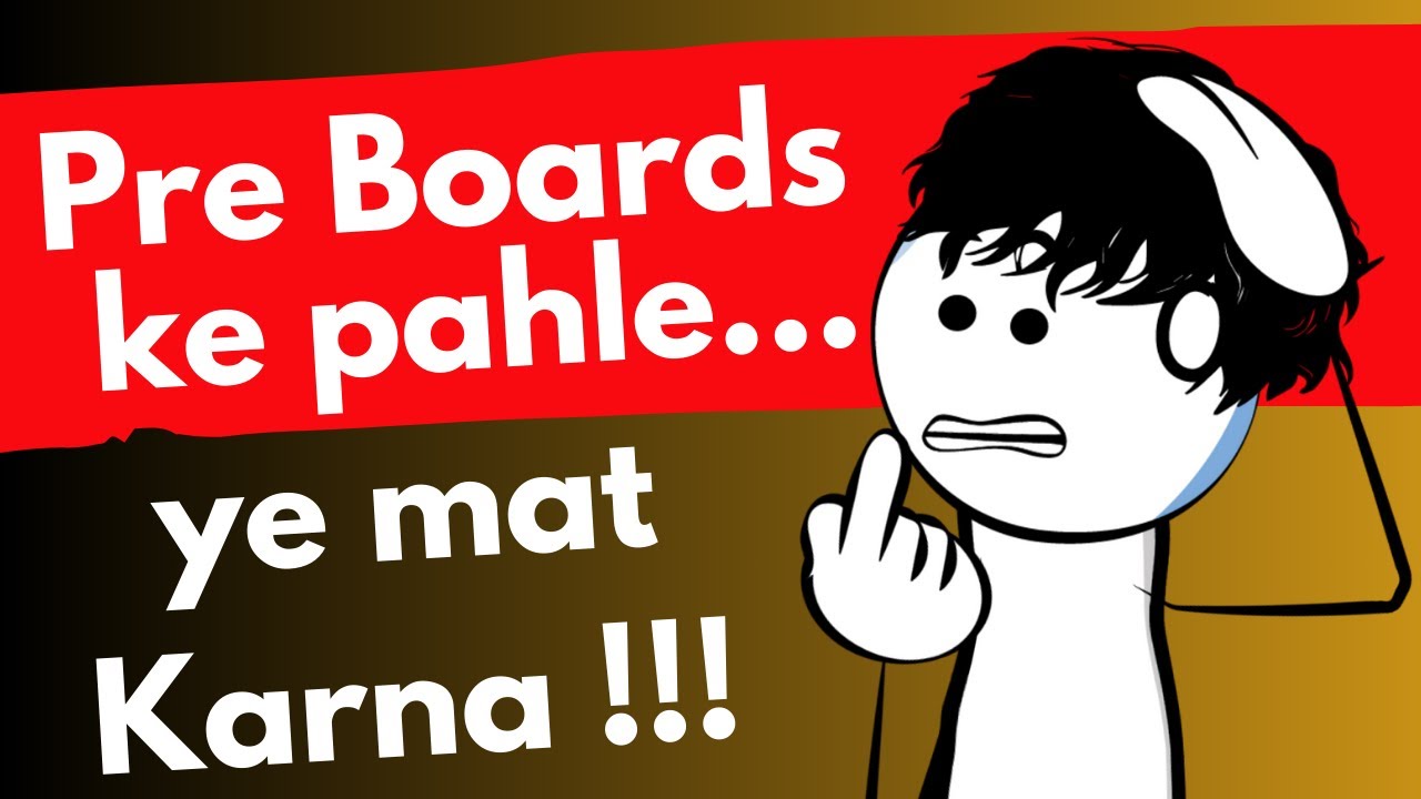 These 5 Mistakes will Kill Your Pre Boards l Class 10 - YouTube