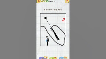draw 2 save ll level  37 ll rescue the man ll #shorts