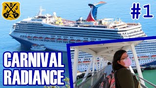 Carnival Radiance Pt.1  Embarkation, Shaq's Big Chicken, Balcony Cabin Tour, Sailaway, Welcome Show