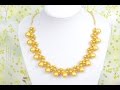 How to String a Galaxy Gold Pearl Necklace Design with Chain