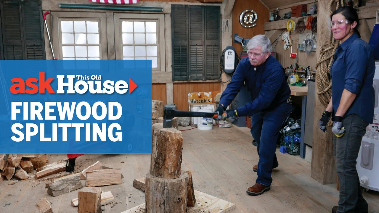 How to Split Firewood By Hand or Machine | Ask This Old House - YouTube