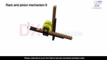 rack and pinion mechanism 6