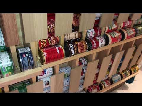 DIY Canned Food Storage Rack (Easy) 