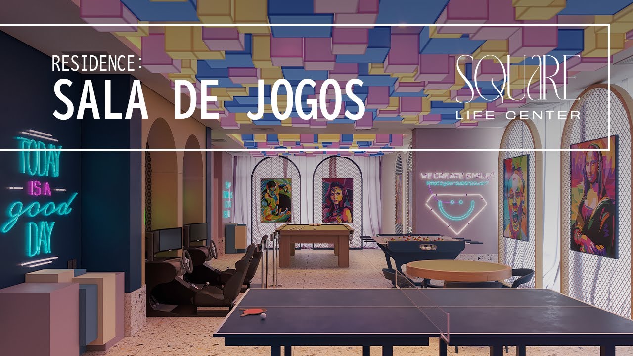Square Life Center: Sala de Jogos - YouTube