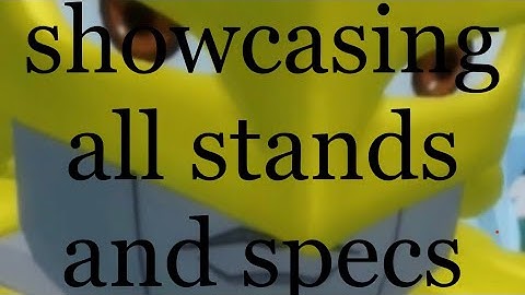 SHOWCASING EVERY STANDS AND SPECS IN ABW REWRITE! (Roblox)