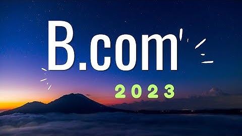 B.com |2023 | Session 1
