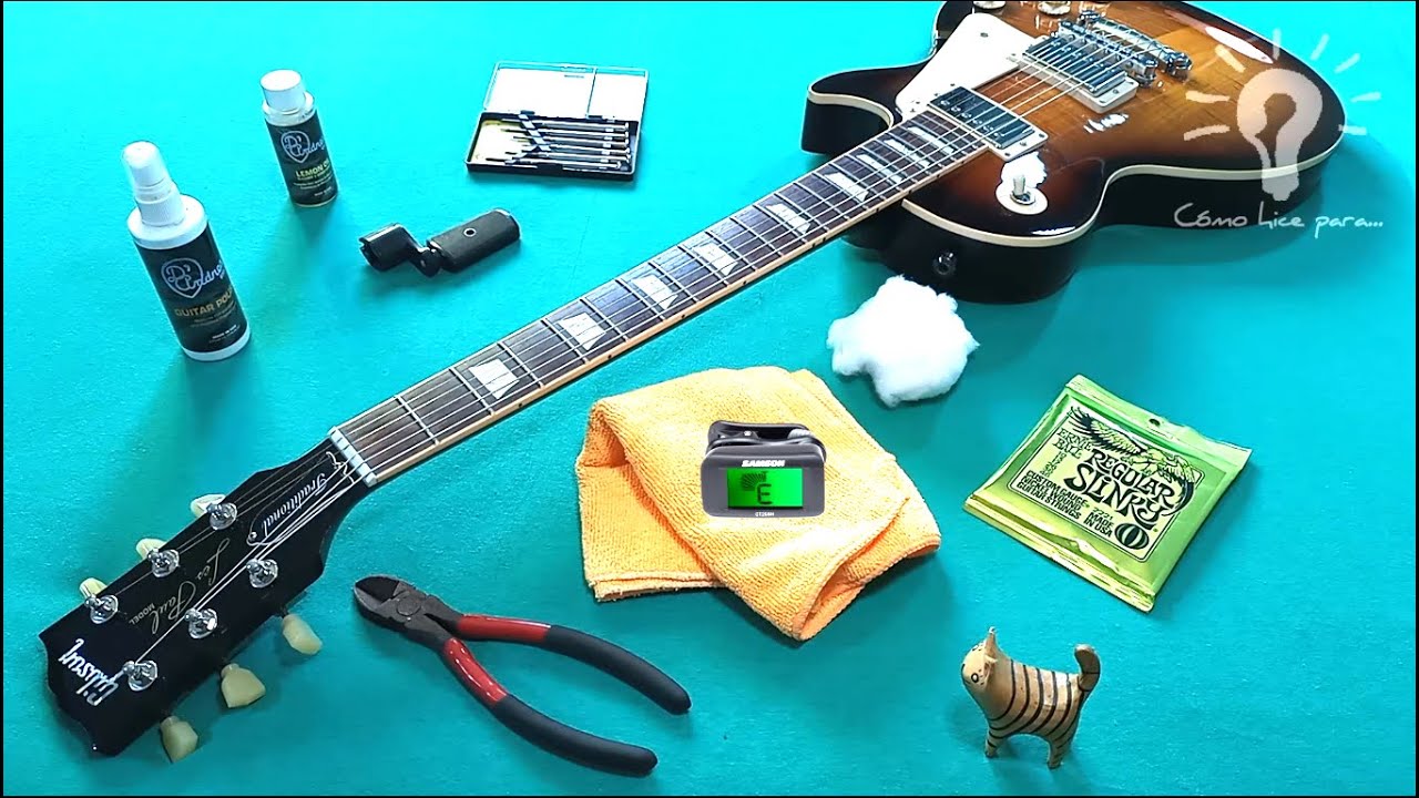 Cómo cambiar Cuerdas Guitarra Eléctrica tipo Gibson - Tutorial Español 