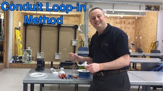 Conduit Loop-in Method for Wiring Lighting Circuits in PVC Singles in Conduit (How to Full Demo)