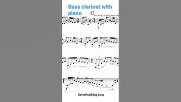 New #music for #solo #bassclarinet and #piano Full video at KevinPoelking.com #composer #newmusic