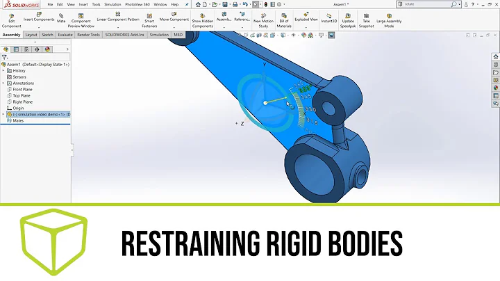 SOLIDWORKS Simulation — Restraining Rigid Bodies