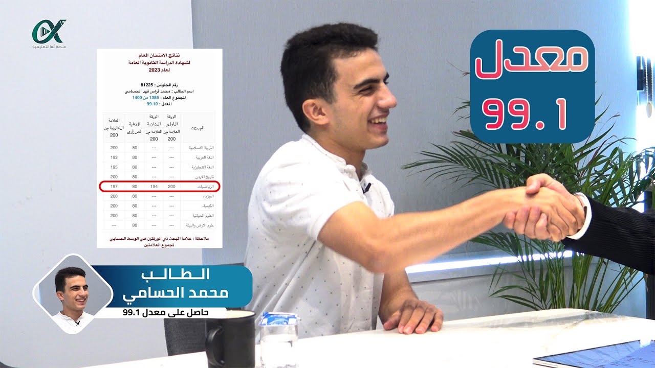 مقابلة الدكتور محمد الحسامي 99.1 || الأستاذ محمد الجنايني