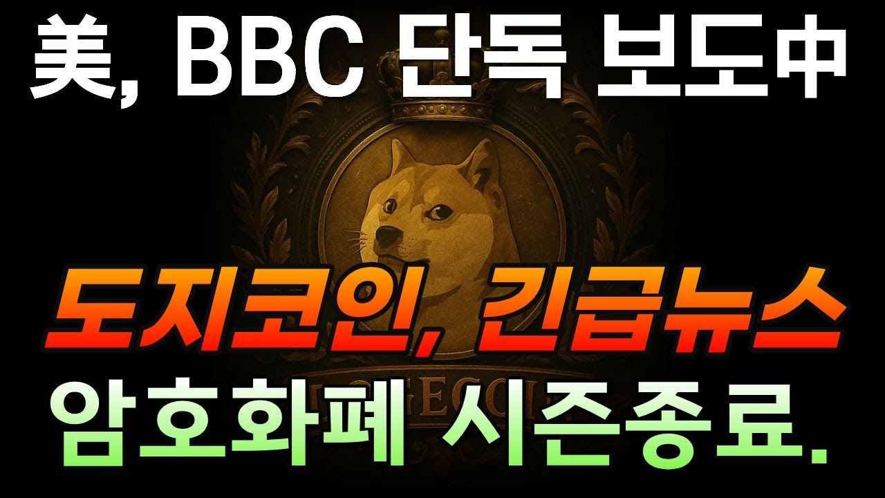美,BBC 단독 보도 中 도지코인, 긴급뉴스!! 