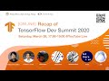 Recap of TensorFlow Dev Summit 2020