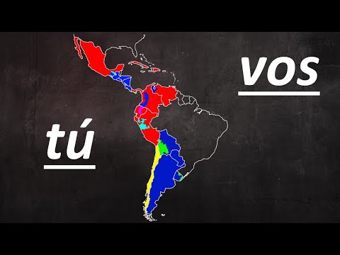 Spanish voseo in Argentina, Uruguay, Paraguay, Eastern Bolivia, and Central  America 