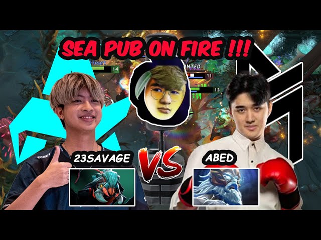 23savage vs Abed NothingToSay: 13K MMR SERVER SEA ON FIRE Dota2 New Patch 7.36 class=