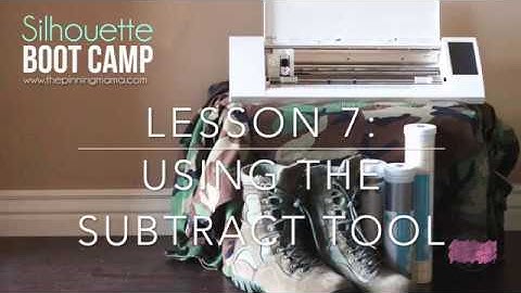 Silhouette Subtract Tool, How to use it!