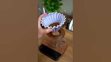 Coffee pour over with my origami dripper!