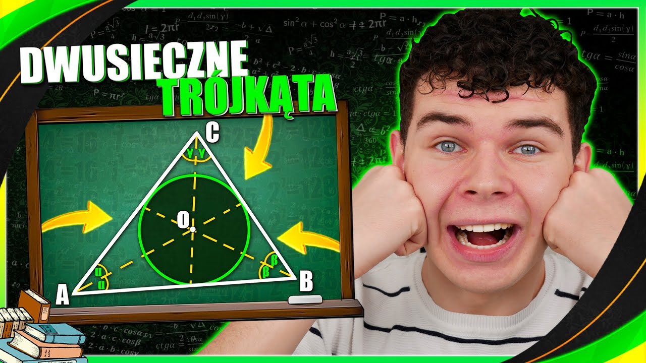 OKRĄG WPISANY W TRÓJKĄT - dwusieczne kątów trójkąta