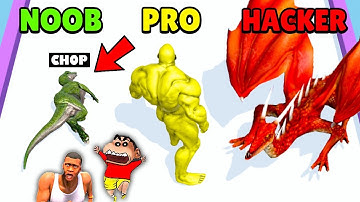 SHINCHAN and CHOP Training DINOSAURS ARMY in Merge Master Dinosaur Fusion Android Gameplay In Hindi