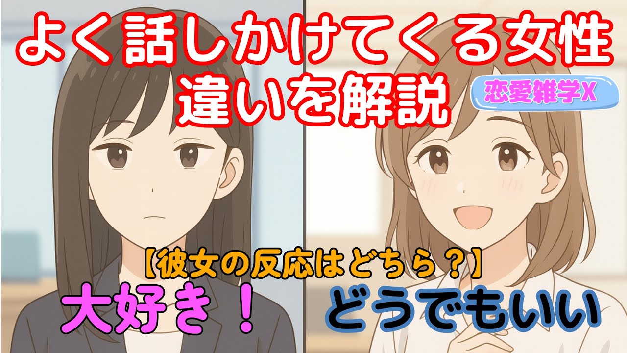 【恋愛雑学マスターＸ】職場でよく話しかけてくる女性…それ、脈あり？脈なし？