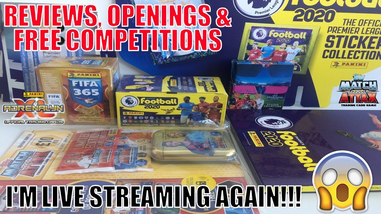 Box Openings, Reviews & FREE Competitions!! Football Cards & Stickers LIVE STREAM!!! Panini & Topps