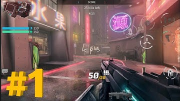 infinity ops : Cyberpunk FPS -GAMEPLAY walkthrough | part 1 (iOS, Android)
