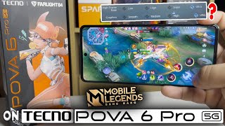 Mobile Legends: Bang Bang GAME TEST on TECNO POVA 6 Pro 5G | MAX SETTINGS! ‍ BEST PHONE FOR ML?