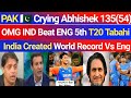 Pak Media Shocked as Abhishek Sharma Destroys England in 5th T20! | IND vs ENG Highlights