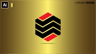 Polygon Logo Design In Adobe Illustrator | Modern Logo Design || With Inaa Graphics ||