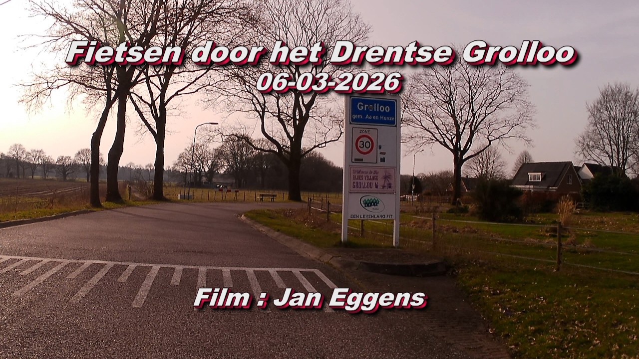 Fietsen door het Drentse Grolloo 06 03 2026