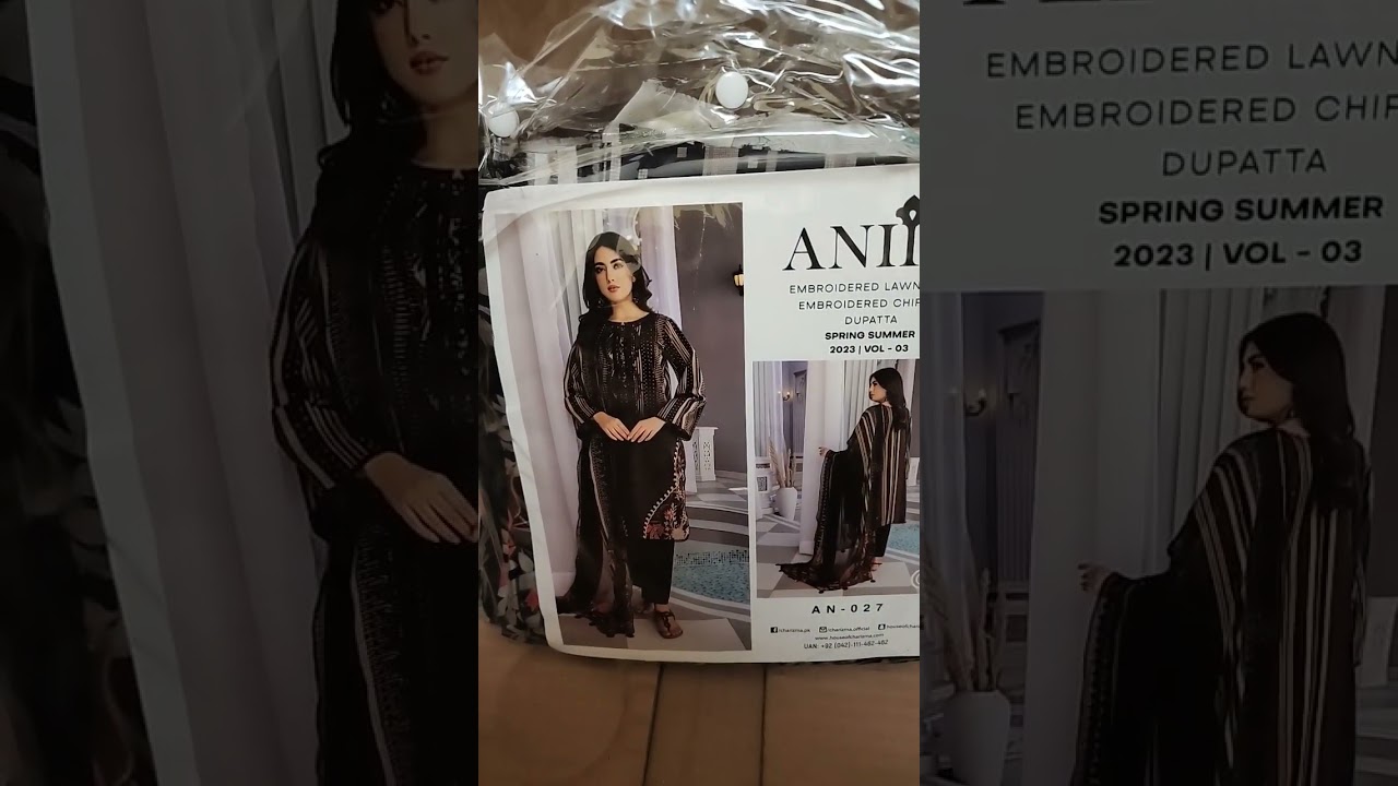 Charizma Lawn Unstitched - Aniq Embroidered Lawn Collection 2023 Vol-03 - AN-027