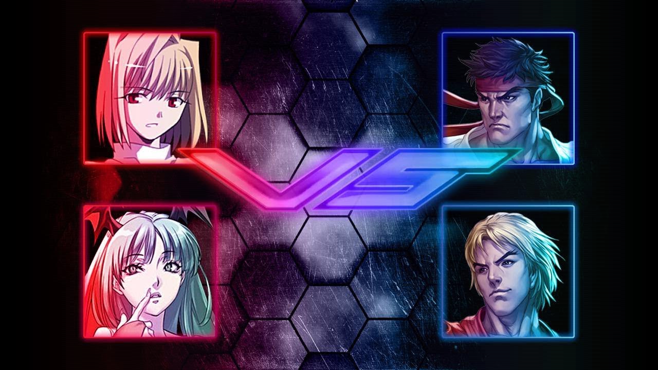 MUGEN Competition #64 - Arcueid & Morrigan vs Ryu & Ken - YouTube