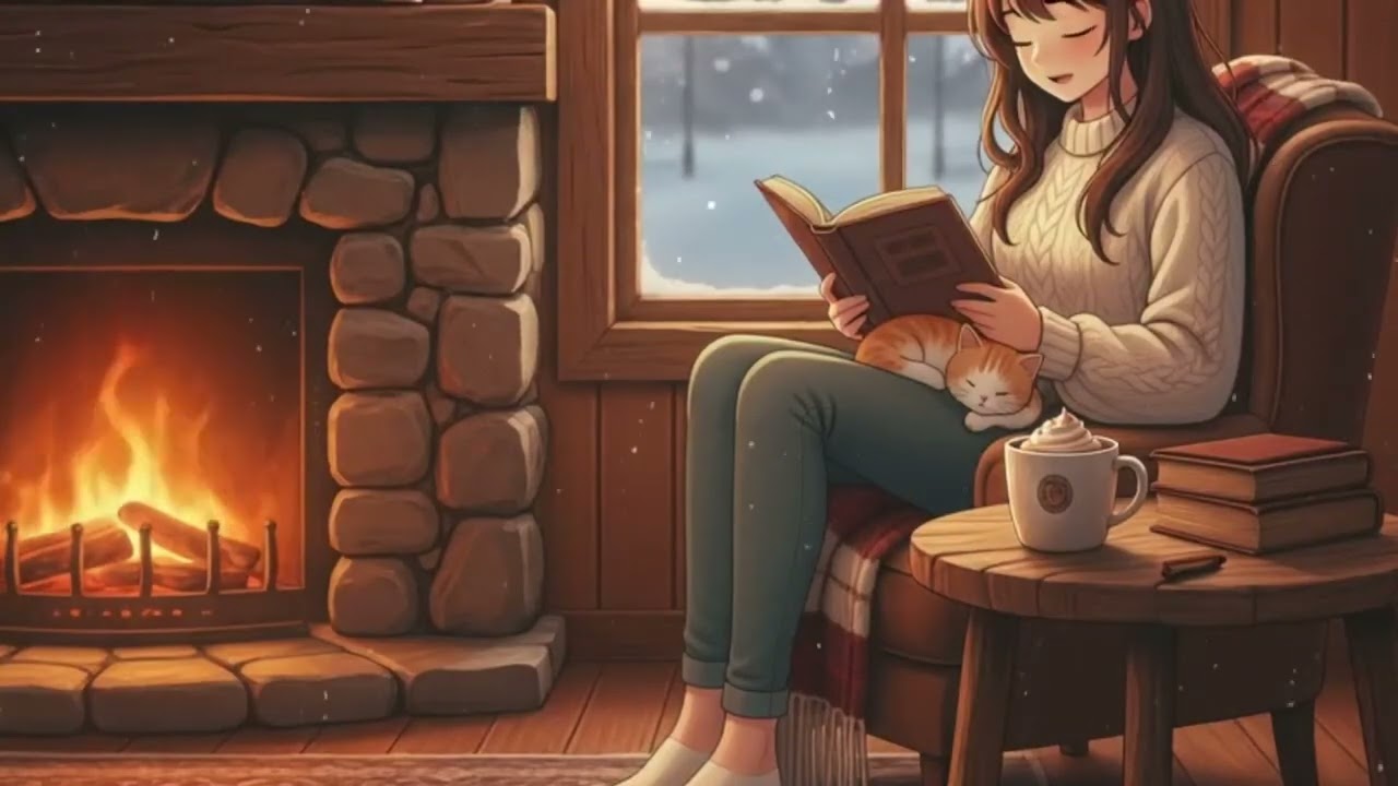 Snowy Night Study ☕ Lofi / Chillhop Mix for Deep Focus