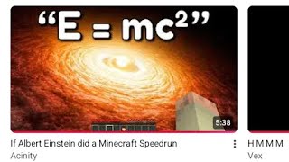 Reacting to "If Albert Einstein did a Minecraft Speedrun"  by @Acinity-j8h