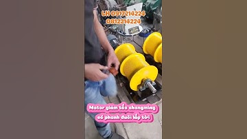 Motor giảm tốc chengming có phanh lắp tời #motorgiamtoc #motorgiảmtốc