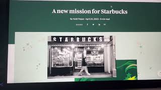 Starbucks Mission Values (2023)