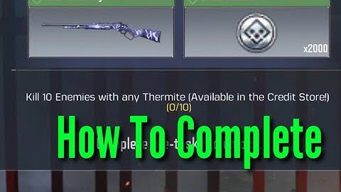 Kill 10 enemies with any Thermite | How to Kill 10 enemies with any Thermite